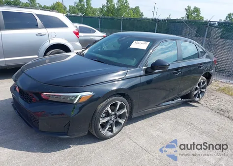 2025 Honda Civic Hybrid Sport/Sport Touring from USA, damaged, VIN 2HGFE4F87SH310033